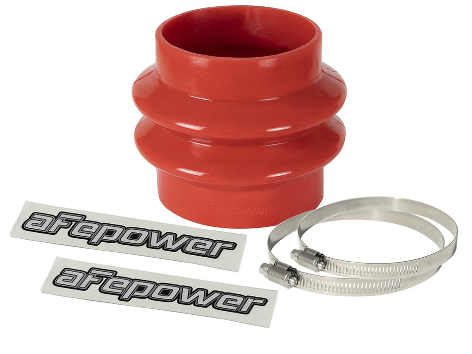 2 lbs. 8X8X8 Magnum FORCE Cold Air Intake System Spare Parts Kit 3-1/8 IN ID to 3 IN x 3-1/2 IN L Straight Reducing Bellow-Coupler - Red