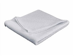 White TechCare Microfiber Waffle Weave Drying Towel  Universal
