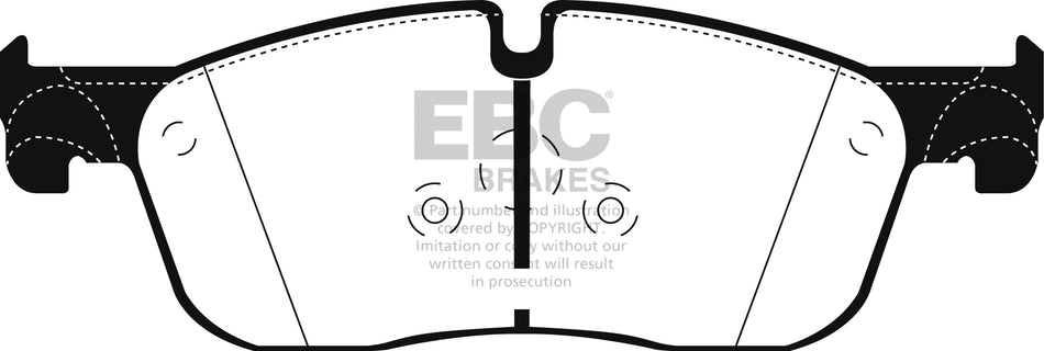 3.3 lbs. 6X4X4 EBC Brakes Yellowstuff Performance Brake Pads
