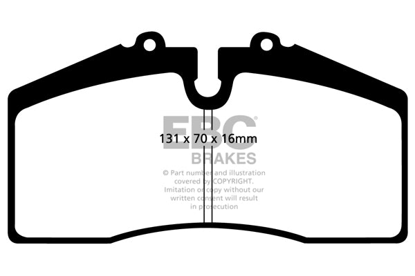 3.8 lbs. 3X3X3 EBC BLUESTUFF STREET AND TRACK PADS Bluestuff Intermediate grade Trackday pads or Bluestuff NDX is a high friction sport and race material that can be used for aggressive street driving and track applications where longevity and