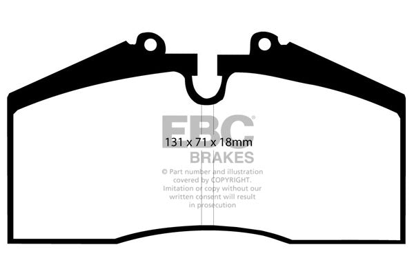 3.3 lbs. 3X3X3 EBC BLUESTUFF STREET AND TRACK PADS Bluestuff Intermediate grade Trackday pads or Bluestuff NDX is a high friction sport and race material that can be used for aggressive street driving and track applications where longevity and