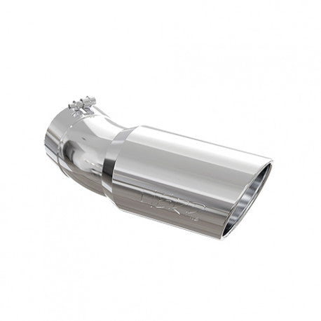 3.5 lbs. 18X7X7  Universal T304 Stainless Steel Tip 6in OD Angled Rolled End 5in inlet 15.5in length   30ø bend