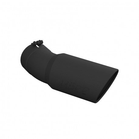 3.5 lbs. 18X7X7 Universal Black Coated Tip 6in OD Angled Rolled End 5in inlet 15.5in length 30� bend