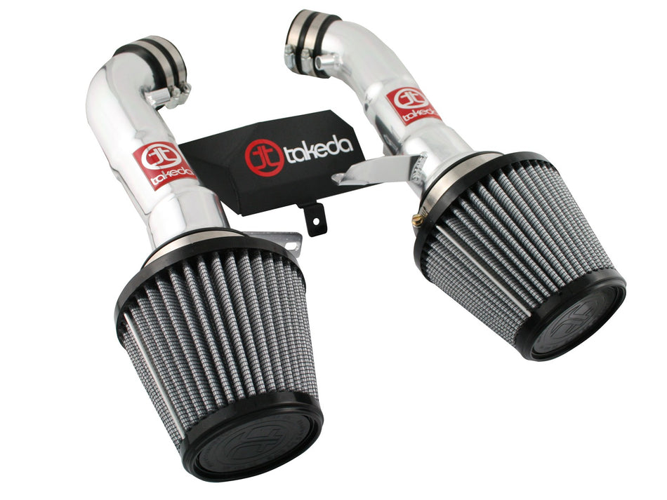 Takeda Stage-2 Cold Air Intake System w/ Pro DRY S Media Polished Nissan 370Z 09-20 V6-3.7L