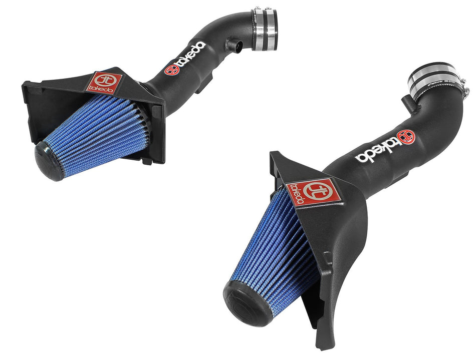 Takeda Stage-2 Cold Air Intake System w Pro 5R Media Black Infiniti Q50 14-15 V6-3.7L
