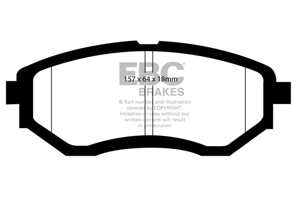 3.5 lbs. 6X4X4 EBC brake Ultimax2 brake Pads
