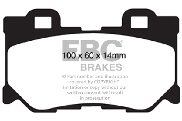 3.5 lbs. 6X4X4 EBC brake Ultimax2 brake Pads