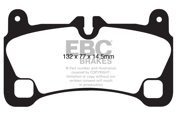 3.5 lbs. 6X4X4 EBC brake Ultimax2 brake Pads