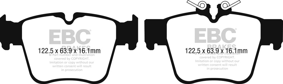 3.5 lbs. 6X4X4 EBC brake Ultimax2 brake Pads