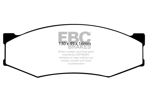 3.5 lbs. 6X4X4 EBC brake Ultimax2 brake Pads