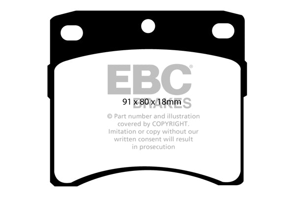 3.5 lbs. 6X4X4 EBC brake Ultimax2 brake Pads