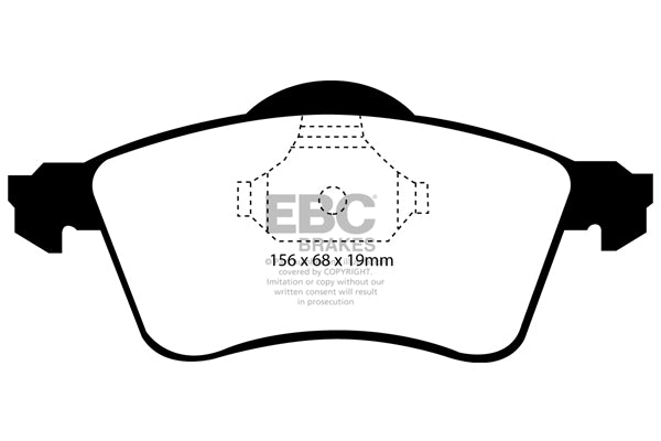 3.5 lbs. 6X4X4 EBC brake Ultimax2 brake Pads