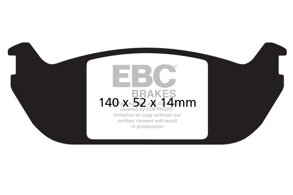 3.5 lbs. 6X4X4 EBC brake Ultimax2 brake Pads