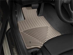 Tan Front Rubber Mats Mercedes-Benz CLS-Class 2015 + Driver and Passenger Floor Posts